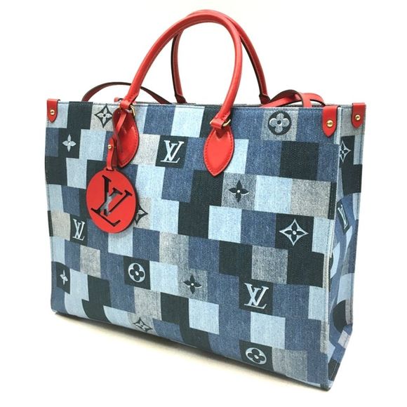 Louis Vuitton Monogram Denim on The Go GM 2way Bag